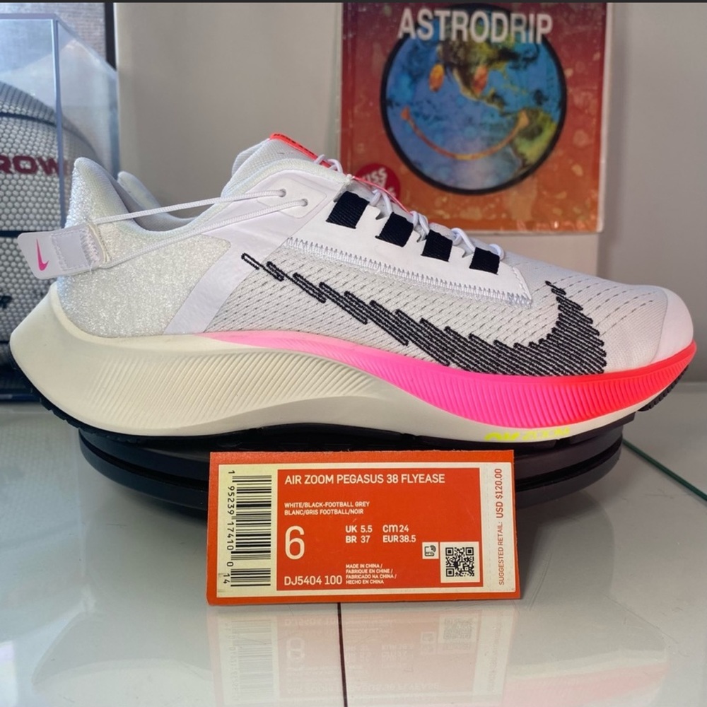 🆕 Nike	Air Zoom Pegasus 38 FlyEase 'Rawdacious' - Womens 7.5